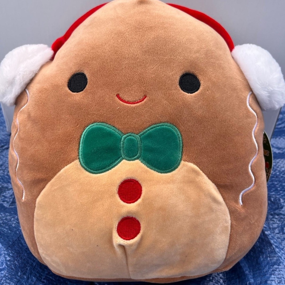 Squishmallow 12” Jordan the Gingerbread Boy